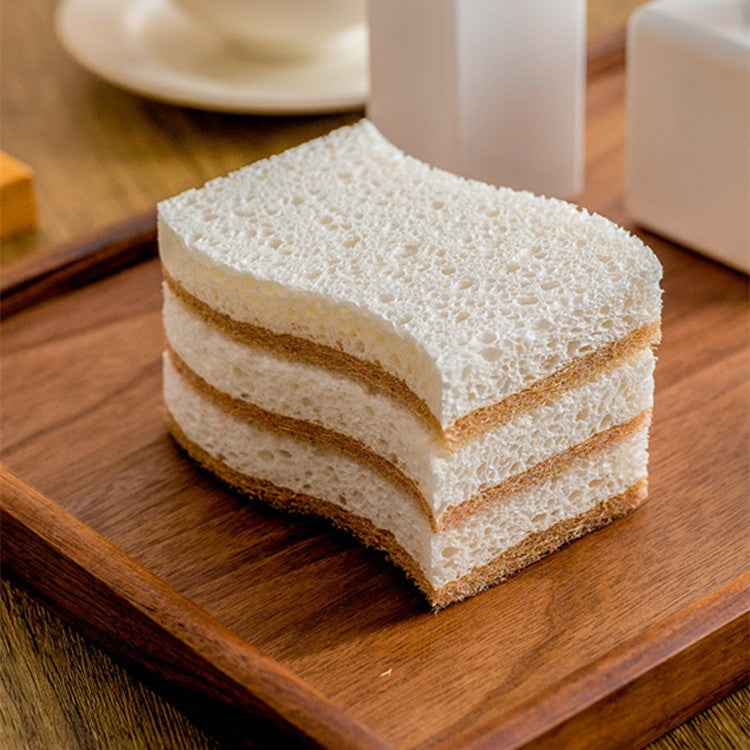 Kohana Coconut Fiber & Wood Pulp Dish Sponge, Natural Kitchen Scrub Sponges (1-Pack)